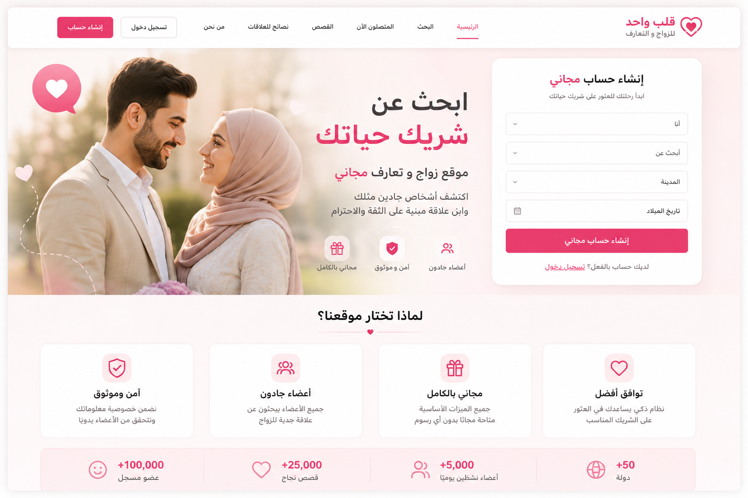 موقع زواج وتعارف مجاني: دليلك الكامل للزواج الشرعي عبر الإنترنت